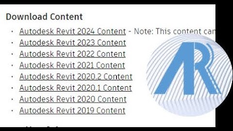 How to find, download and Install Revit Content Library (2024 and earlier)