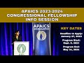 Apaics 20232024 congressional fellowship info session