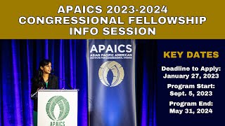 APAICS 2023-2024 Congressional Fellowship Info Session