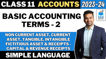 Basic Accounting Terms - 2 | Class 11 Accounts | Session 2023-24