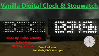 Accurate Digital Clock - Space Engineers Tutorial