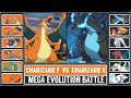 Mega charizard x vs mega charizard y  mega evolution pokmon battle