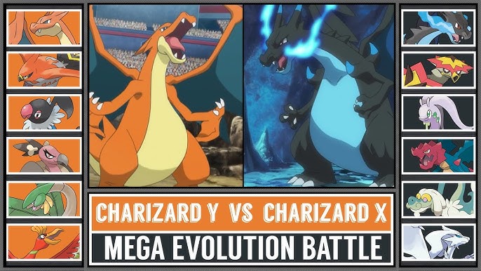 Mega Charizard X VS Mega Charizard Y