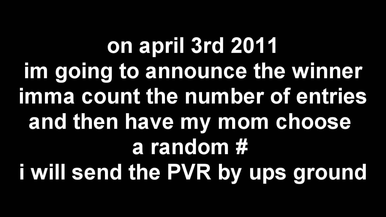 FREE HD PVR GIVEAWAY CONTEST (OPEN)
