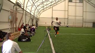 Moe Leggett 4.27 Laser timed 40 yard dash