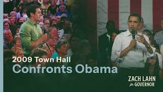 Zach Lahn Confronts Obama - 2009
