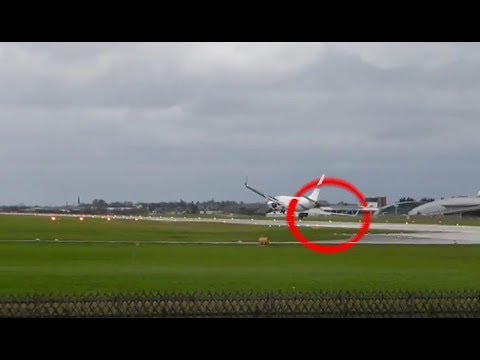 Sturm bei Landung: Flugzeug entgeht Katastrophe | London Heathrow