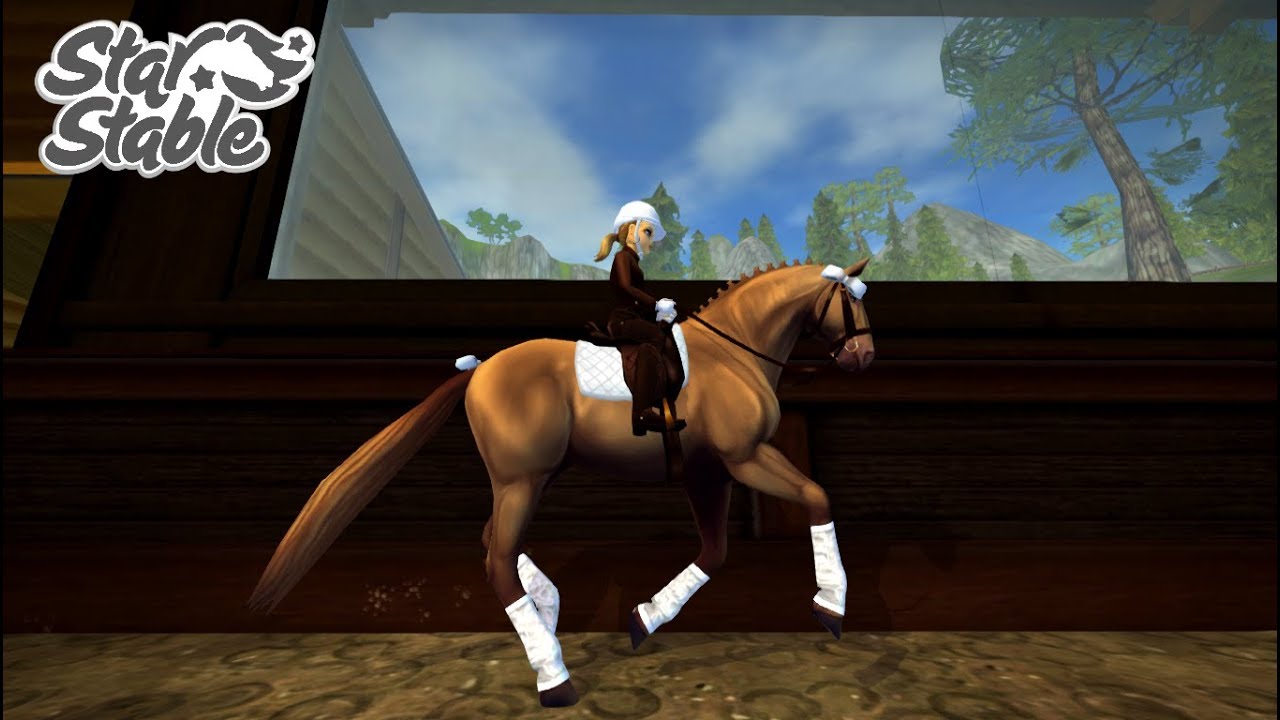 Star Stable doing dressage with a lusitano horse YouTube