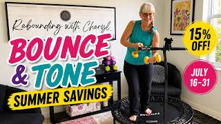 Gentle On Your Joints, Tough on Arm Flab | Rebounder Workout for Women Over 50 Using Dumbbells screenshot 4