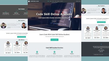 How to Make Complete Responsive Website Using Bootstrap/HTML/CSS Part - 2