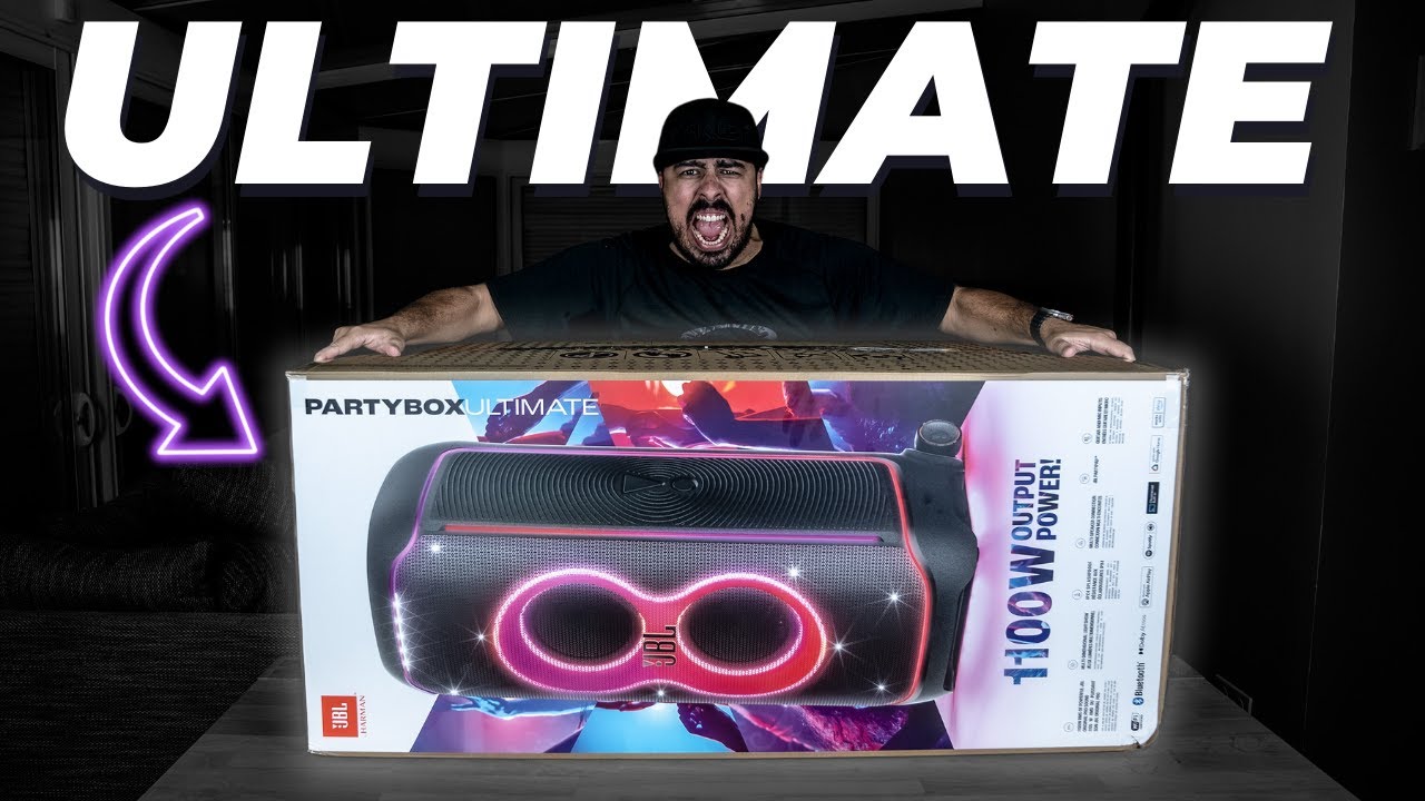 JBL PARTYBOX ULTIMATE: Lançamento Da MAIS POTENTE da Linha em 2023 (Unboxing e Primeiras Impressões)