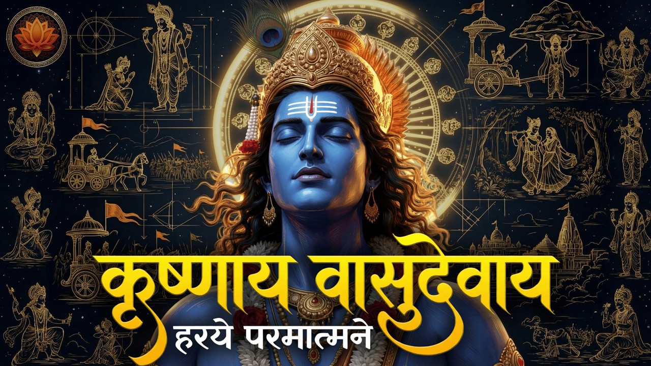 Krishnaya Vasudevaya Haraye Paramatmane | कृष्णाय वासुदेवाय | Most Powerful Mantra 108 Times
