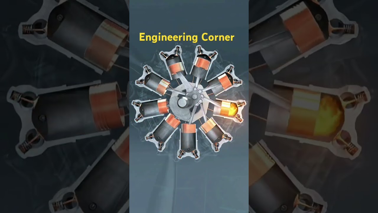 Aircraft radial engine mechanism. 