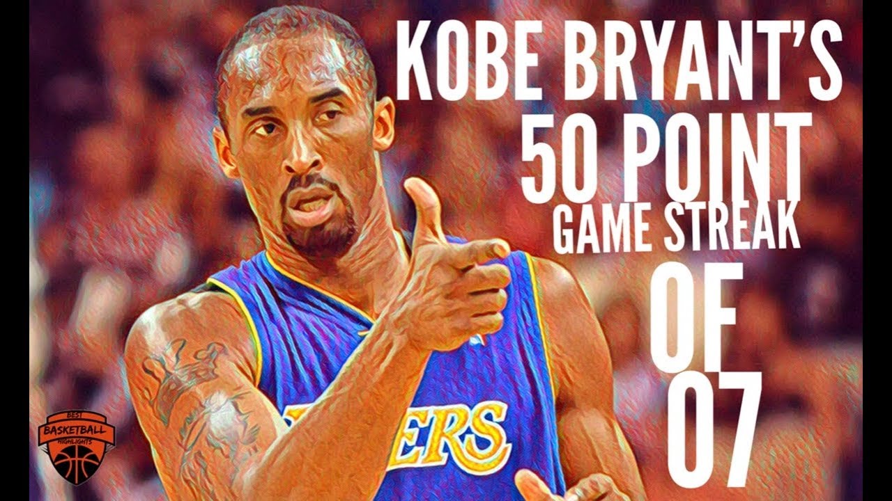 Kobe Bryant's 50 Point Games In A Row !! - YouTube