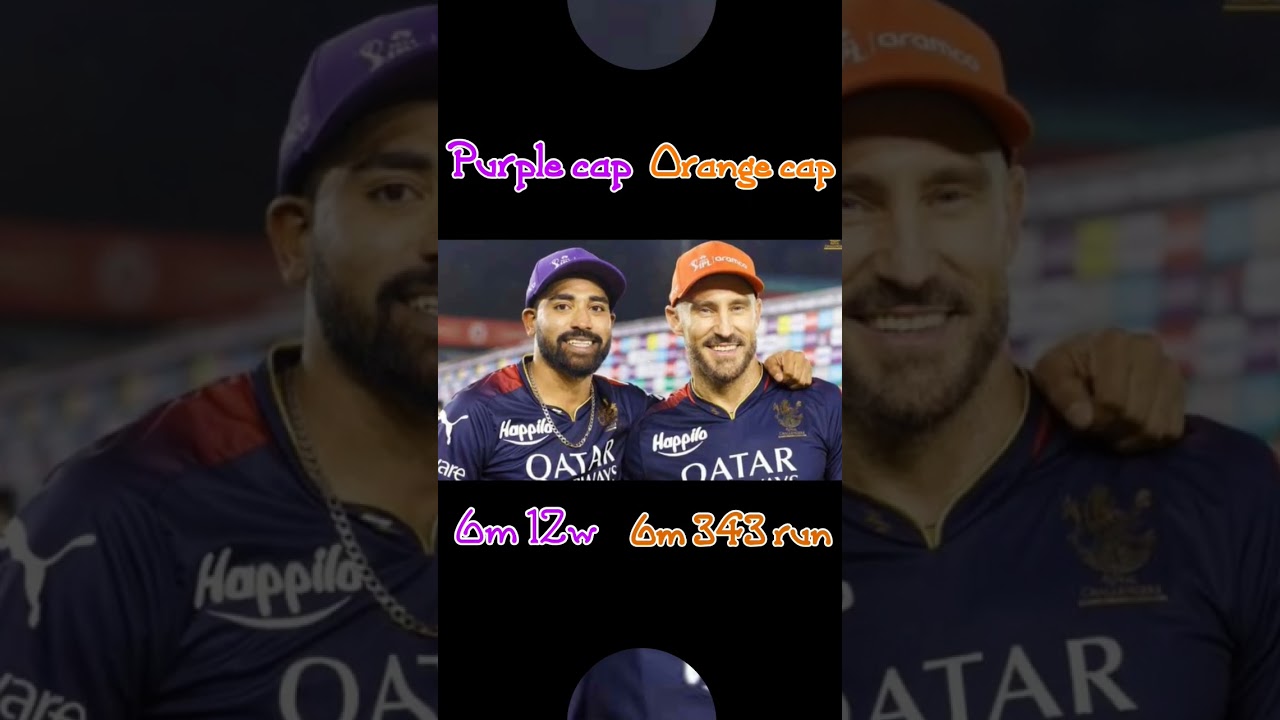 IPL orange cap & purple cap 