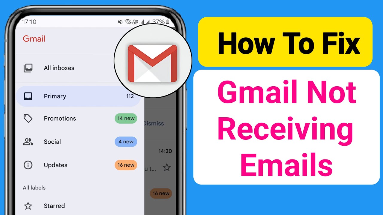 How To Fix Gmail Not Receiving Emails Problem || Gmail Can't Recive ...
