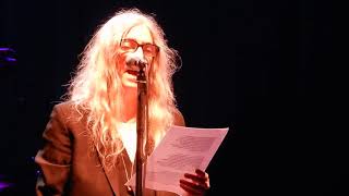 PATTI SMITH: Hard Rains Going a Fall