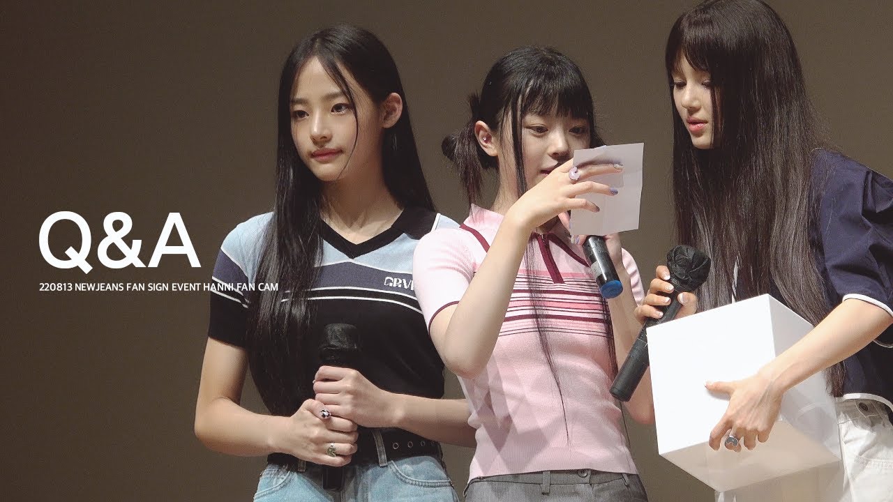 220813 뉴진스 하니 NewJeans HANNI 팬싸인회 Q&A 직캠
