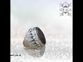 خان نوادر الاحجار خاتم شفة العبد اليماني أسود نافذ بالضوء صيـاغة ثقيلة حجر أصلي يماني