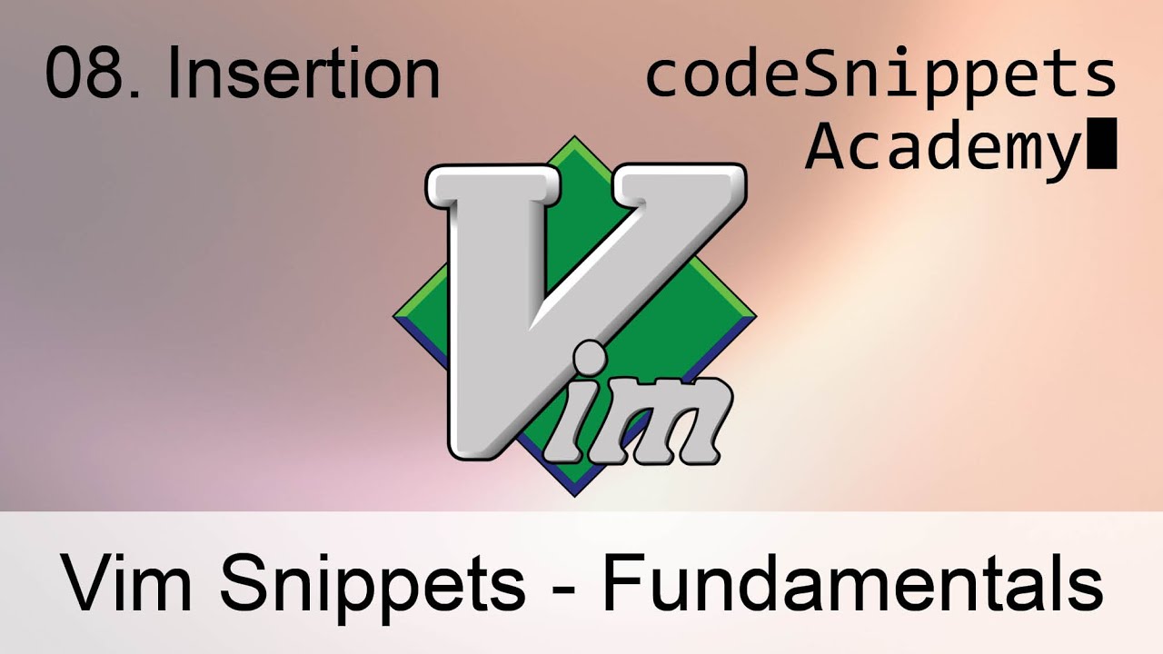 Vim Tutorial 08. Inserting, opening and joining lines: o, O, J - YouTube