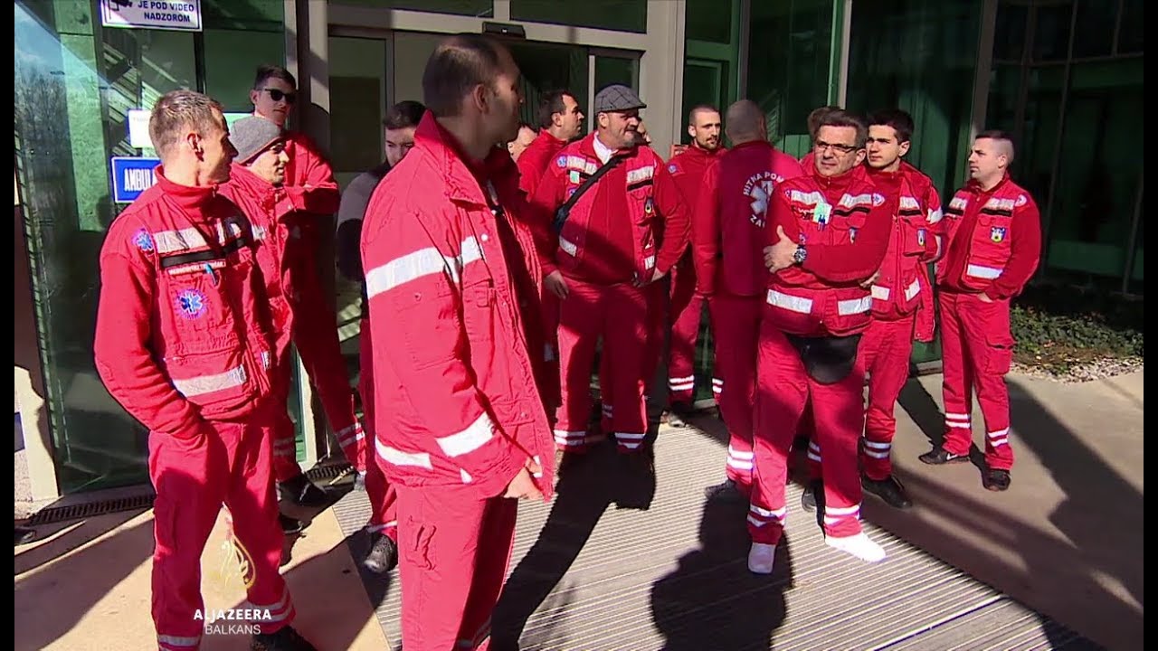 يطالب سائقو سيارات الإسعاف في زغرب برواتب أعلى