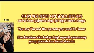 BTS – Fake Love with Malay | Eng | Han | Rom lyrics
