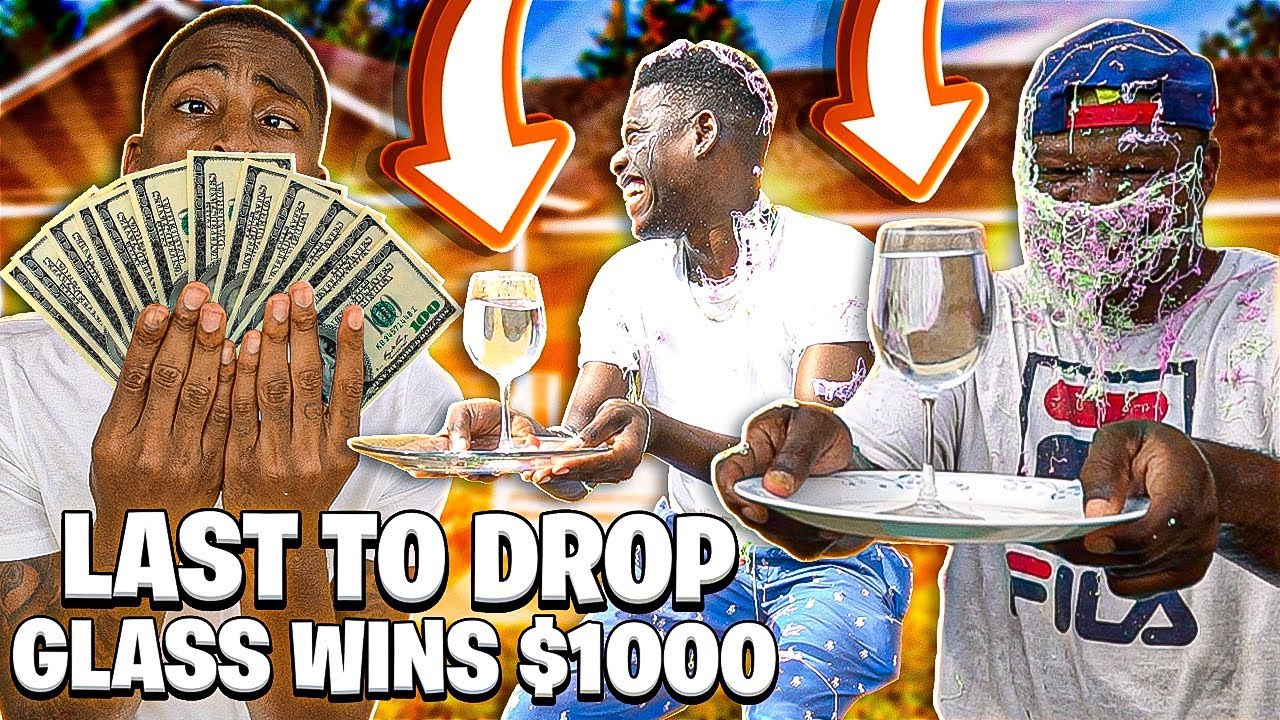 pranks to do on your mom LAST TO DROP THE GLASS OF WATER WINS $10,000 (HE ATE A CRICKET 😱)