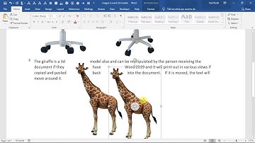 inserting 3d model images into word 2019