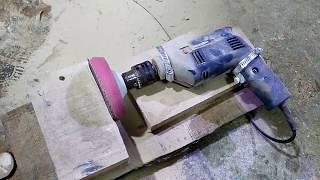 Matkap İle Basi̇t Zimpara Maki̇nasi Yapimi