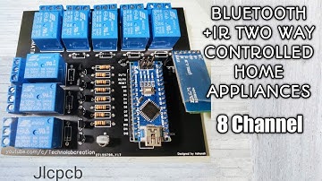 Two Way Controlled Home Appliances Using Android App And TV/DVD Remote.!! jlcpcb