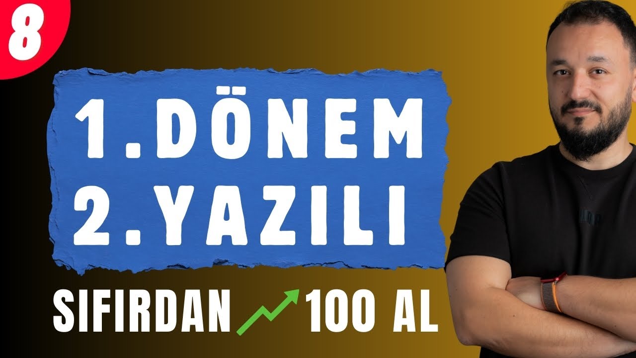 8.Sınıf Matematik 1.Dönem 2.Yazılı Soruları - 2026 | SIFIRDAN 100 AL !