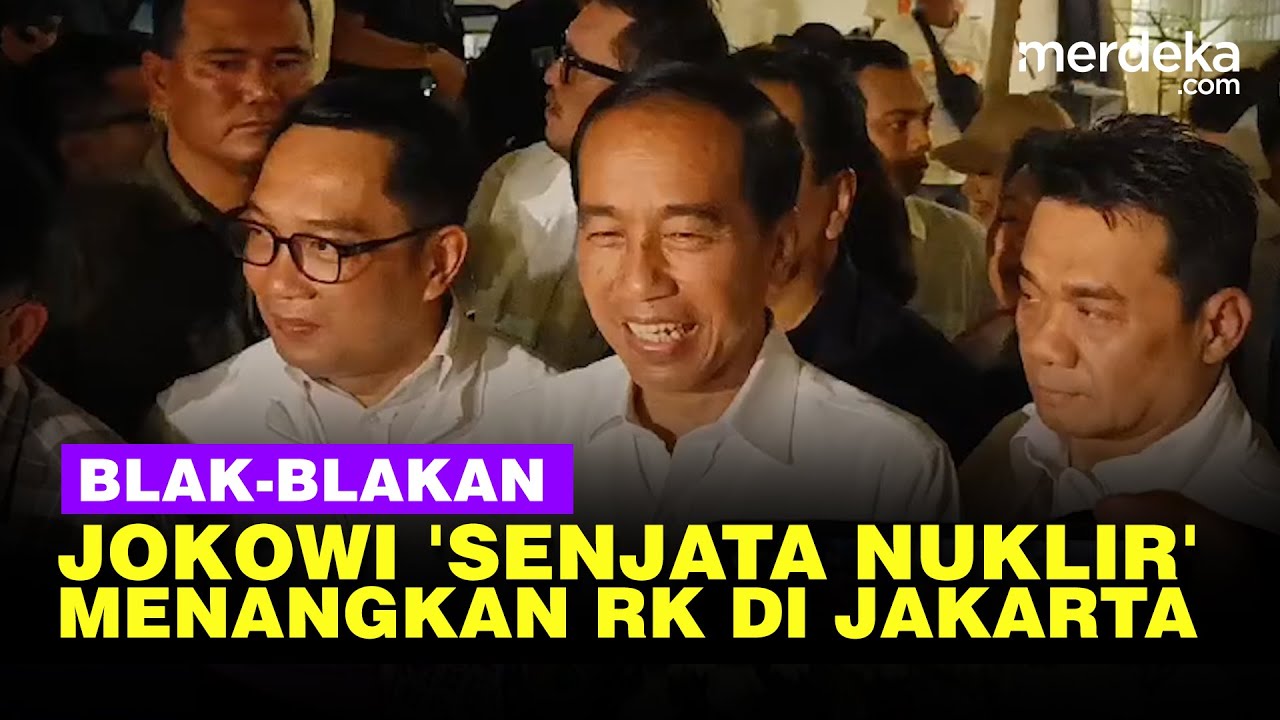 Jokowi Buka bukaan Jadi 'Senjata Nuklir' RK Menang di Jakarta, Muncul saat Momen Akhir