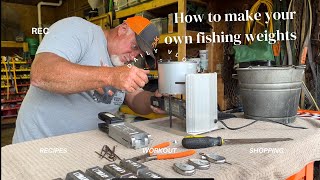 How to pour your own lead fishing sinkers