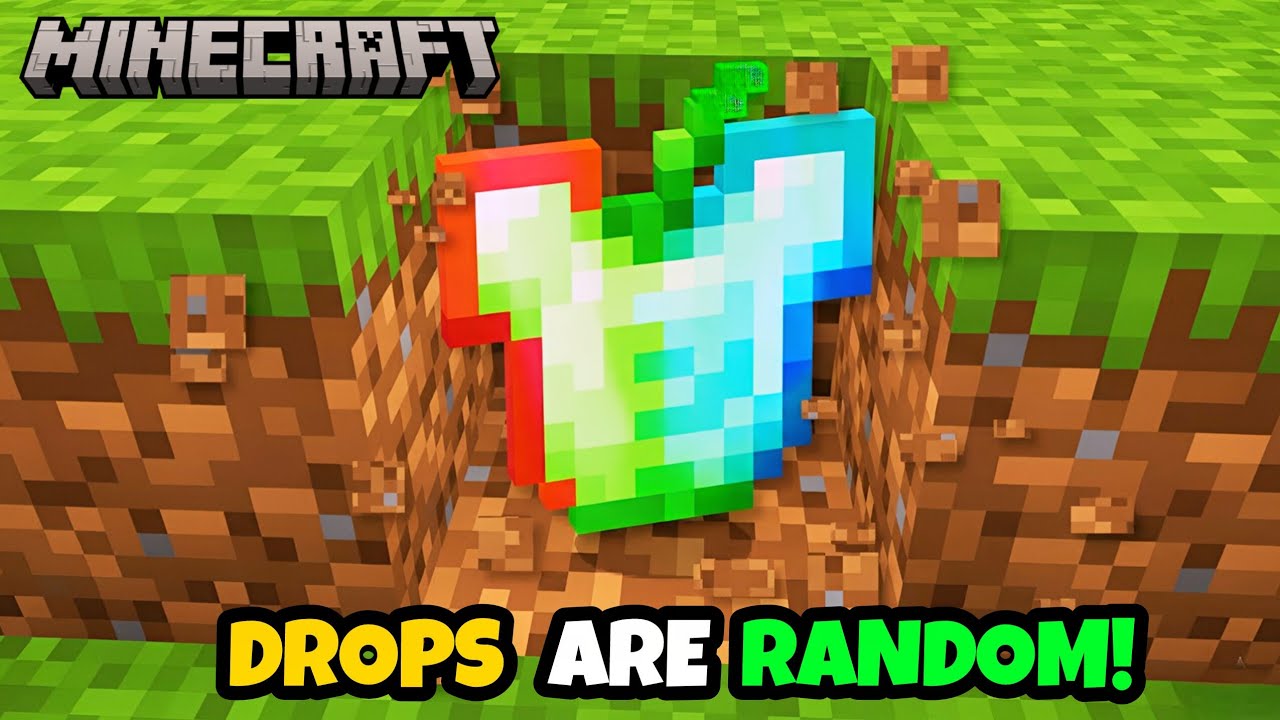 Minecraft But Drops Are Random...! - YouTube