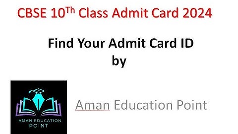How to find your admit card id ? CBSE 10th class result 2024 without admit card || forget id card