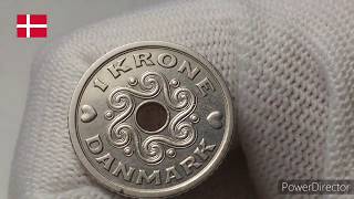 Дания- набор современных монет.