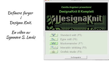 Definere farger i Designa Knit del 1