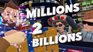 winning over 1 Billion in roulette !29! Vegas Infinite by PokerStars vr