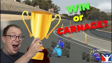 Can I survive and win?┃iRacing Formula Vee at Laguna Seca