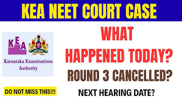 Karnataka HC KEA NEET Verdict Today | Major Court Update | KEA NEET Case Update | KEA Court Case