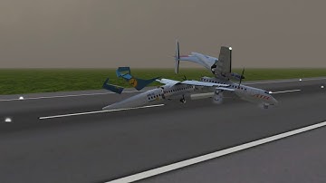 Runway Collision Compilation In Turboprop Flight Simulator #9