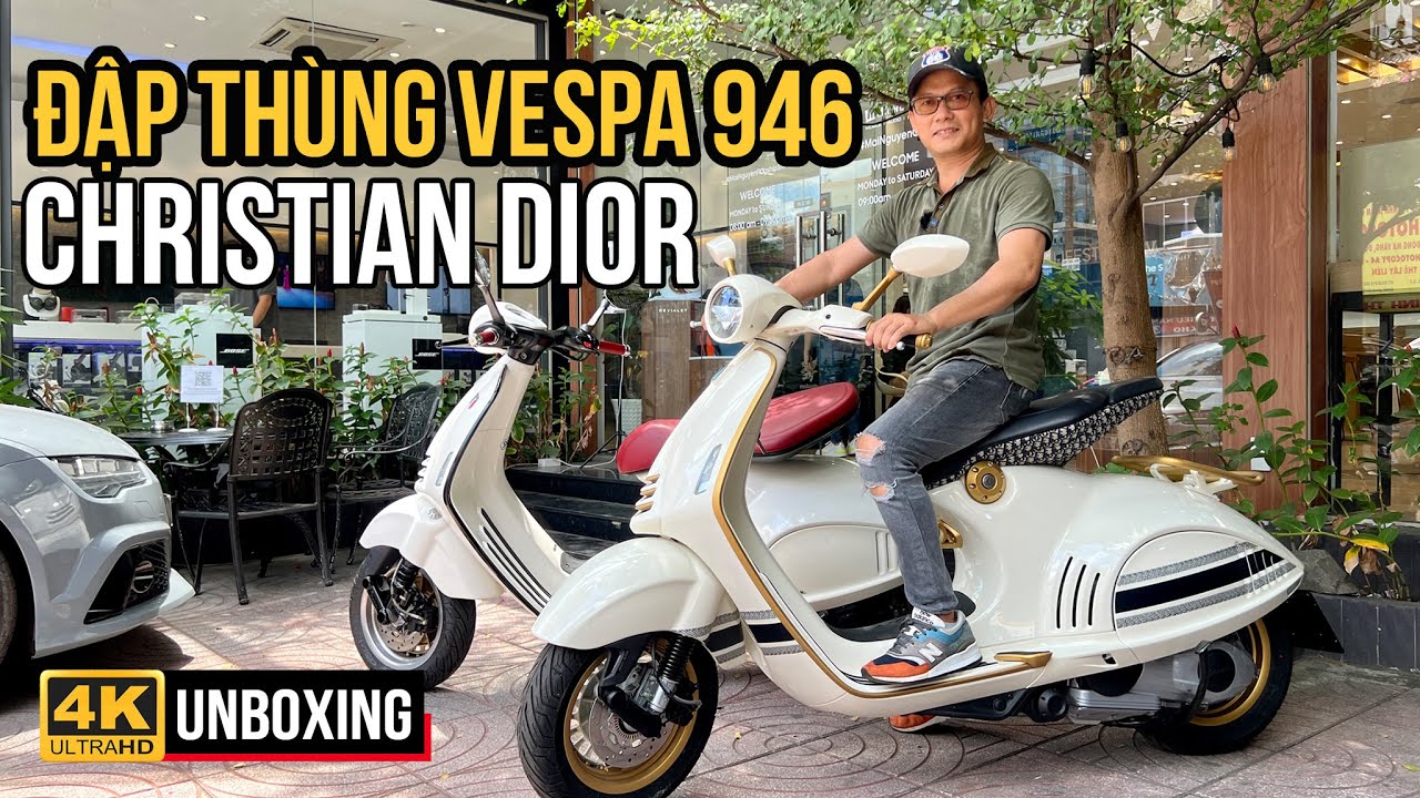 Vespa 946 Christian Dior chính thức lên kệ giá ngang xe hơi hạng sang