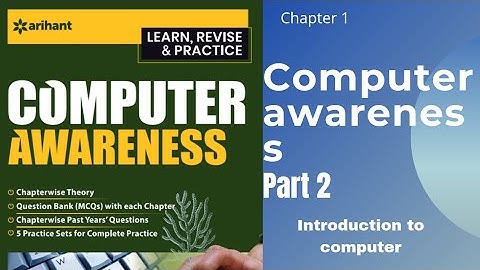 PART:2. Introduction to computer( by arihant) Sbi,ibps,po ,clerk,ssc, railways,allexam#jkpsi #jkssb