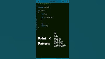 Print Pattern in C Programming |2| #coding #c #beginners #shorts #pattern