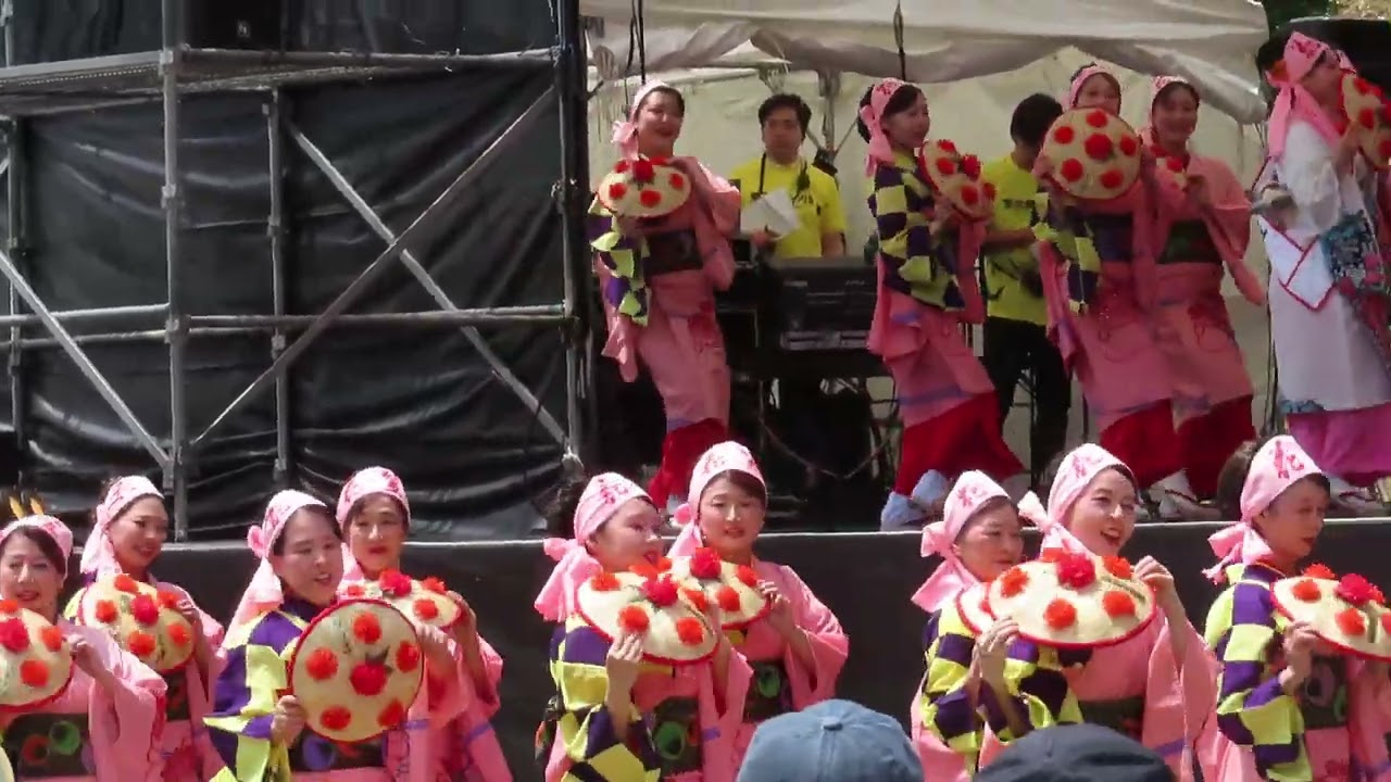貴重　山形花笠 シール付き２個 東北絆まつり2026盛岡⑥山形花笠まつり - YouTube