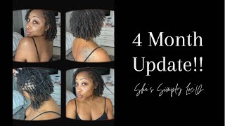 4 months Loc’D!! My 4 month update!! #microlocs #naturalhair #locs #naturalhaircare #starterlocs