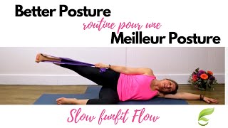 Slow funfit flow for better posture / Meilleur posture (English/Francais) screenshot 4