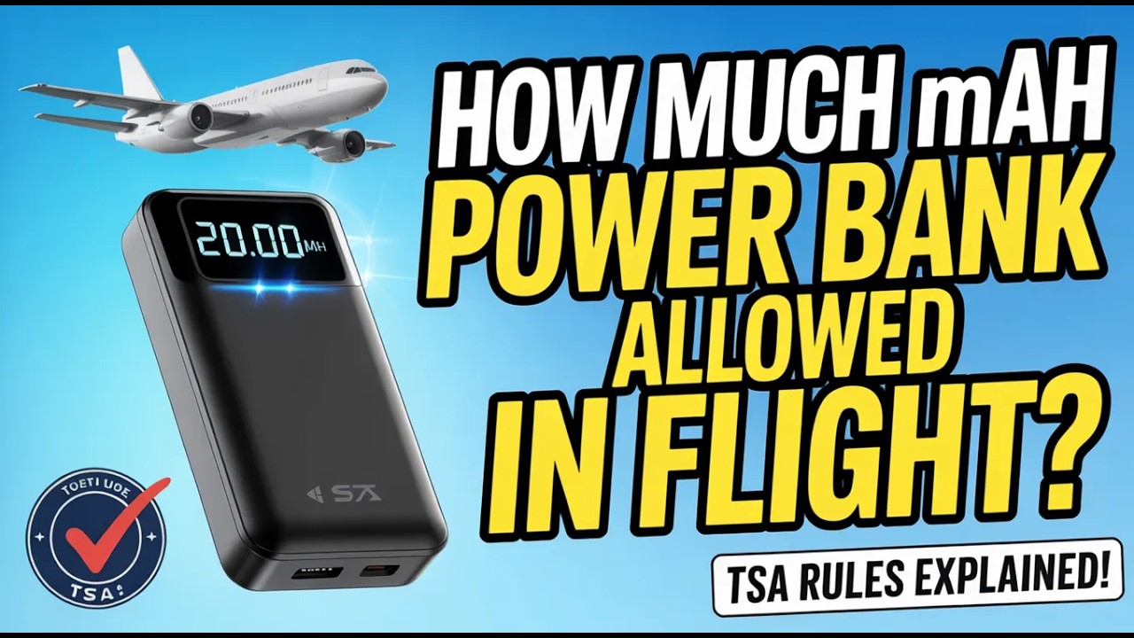 How Much mAh Power Bank Allowed in Flight? TSA Rules 2026 - YouTube