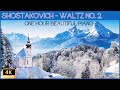 One Hour Shostakovich Waltz No 2 Piano Version With Stunning 4k Aerial Winter Footage