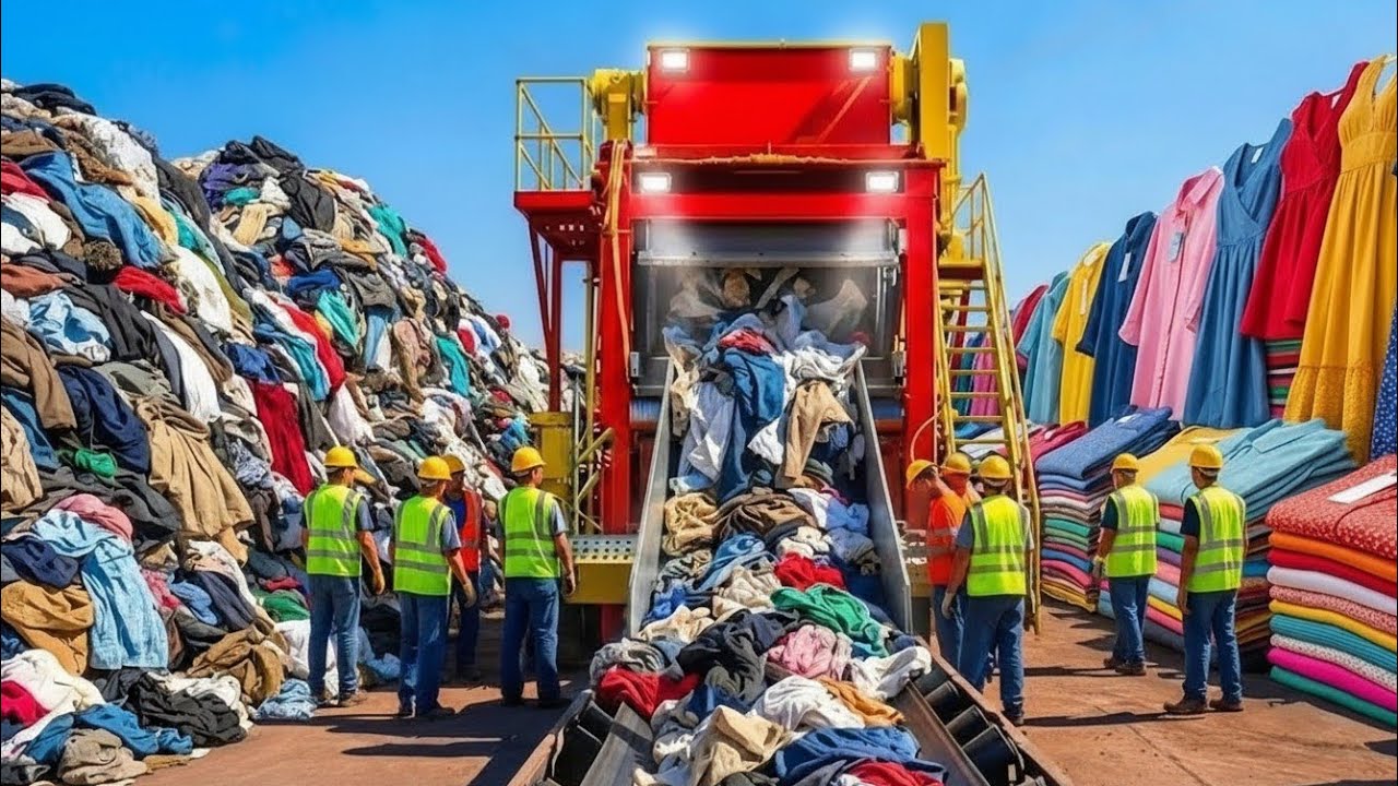 Inside Ralph Lauren’s Recycling Machines 😱 | How Used Clothes Become New Fashion